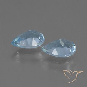 Shop natural 1.56ct Bleu ciel Topaze gems, En forme de poire, from Brésil at GemSelect. In stock, global shipping!