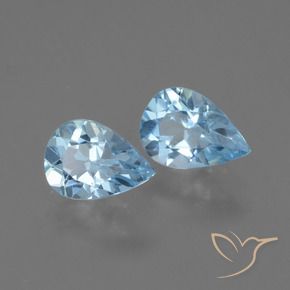 Shop natural 1.58ct Bleu ciel Topaze gems, En forme de poire, from Brésil at GemSelect. In stock, global shipping!