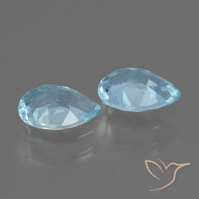 Shop natural 1.66ct Bleu Suisse Topaze gems, En forme de poire, from Brésil at GemSelect. In stock, global shipping!