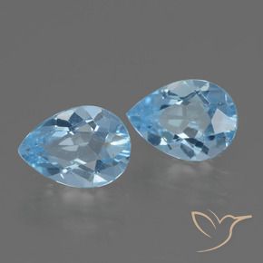 Shop natural 1.75ct Bleu ciel Topaze gems, En forme de poire, from Brésil at GemSelect. In stock, global shipping!