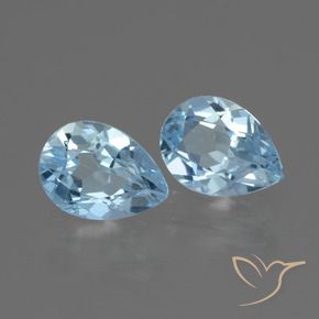 Shop natural 1.61ct Bleu ciel Topaze gems, En forme de poire, from Brésil at GemSelect. In stock, global shipping!