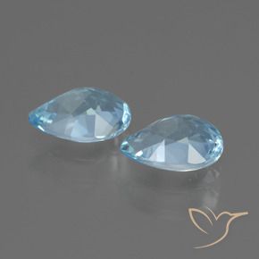 Shop natural 1.75ct Bleu ciel Topaze gems, En forme de poire, from Brésil at GemSelect. In stock, global shipping!
