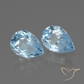 Shop natural 1.71ct Bleu ciel Topaze gems, En forme de poire, from Brésil at GemSelect. In stock, global shipping!