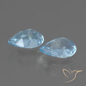 Shop natural 1.71ct Bleu ciel Topaze gems, En forme de poire, from Brésil at GemSelect. In stock, global shipping!