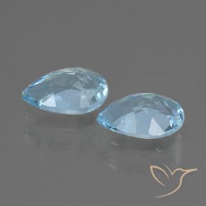 Shop natural 1.50ct Bleu ciel Topaze gems, En forme de poire, from Brésil at GemSelect. In stock, global shipping!