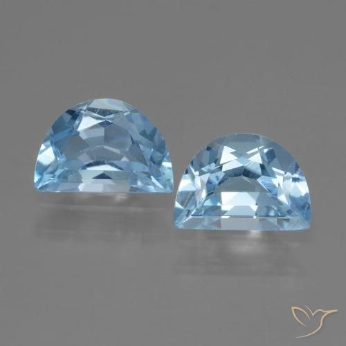 1.86ctw Naturel Bleu Suisse Topaze, Fantaisie, VS