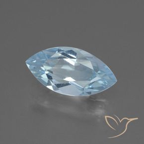 Topaze Bleu ciel naturelle Marquise, 2.47 ct, VVS
