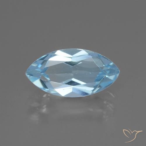 2.34ct Naturel Bleu ciel Topaze, Marquise, VVS-VS