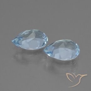 Shop natural 1.71ct Bleu ciel Topaze gems, En forme de poire, from Brésil at GemSelect. In stock, global shipping!