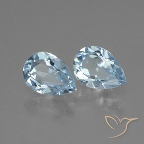 Shop natural 1.67ct Bleu ciel Topaze gems, En forme de poire, from Brésil at GemSelect. In stock, global shipping!
