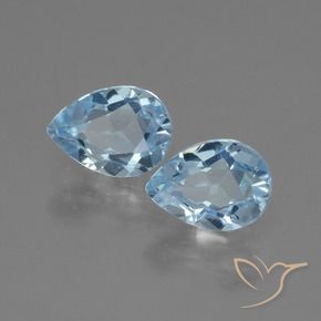 Shop natural 1.77ct Bleu ciel Topaze gems, En forme de poire, from Brésil at GemSelect. In stock, global shipping!