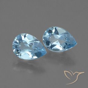 Shop natural 1.60ct Bleu ciel Topaze gems, En forme de poire, from Brésil at GemSelect. In stock, global shipping!