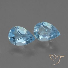 Shop natural 1.66ct Bleu Suisse Topaze gems, En forme de poire, from Brésil at GemSelect. In stock, global shipping!