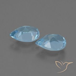 Shop natural 1.66ct Bleu Suisse Topaze gems, En forme de poire, from Brésil at GemSelect. In stock, global shipping!