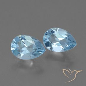 Shop natural 1.58ct Bleu ciel Topaze gems, En forme de poire, from Brésil at GemSelect. In stock, global shipping!