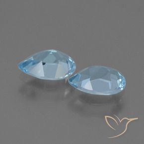 Shop natural 1.58ct Bleu ciel Topaze gems, En forme de poire, from Brésil at GemSelect. In stock, global shipping!