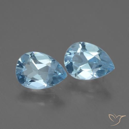 Shop natural 1.64ct Bleu ciel Topaze gems, En forme de poire, from Brésil at GemSelect. In stock, global shipping!