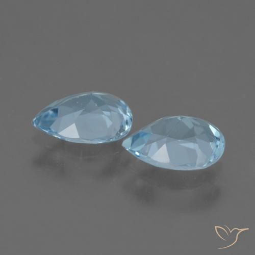 Shop natural 1.64ct Bleu ciel Topaze gems, En forme de poire, from Brésil at GemSelect. In stock, global shipping!