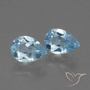 Shop natural 1.65ct Bleu ciel Topaze gems, En forme de poire, from Brésil at GemSelect. In stock, global shipping!