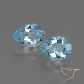 Shop natural 1.49ct Bleu ciel Topaze gems, En forme de poire, from Brésil at GemSelect. In stock, global shipping!