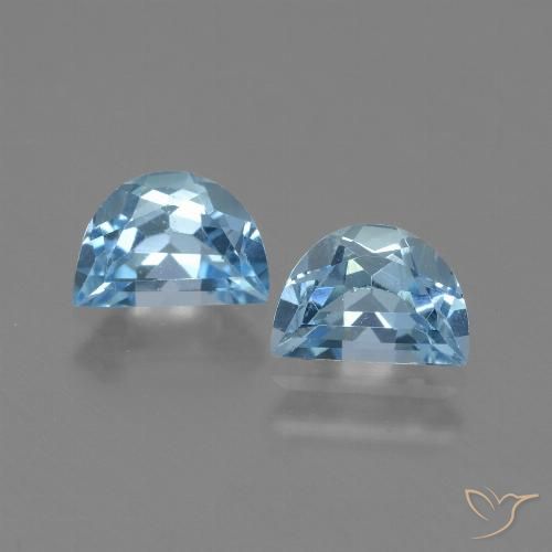 2.01ctw Naturel Bleu Suisse Topaze, Fantaisie, VS