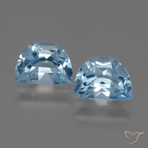 2.17ctw Naturel Bleu ciel Topaze, Fantaisie, VS