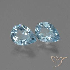 Shop natural 1.75ct Bleu ciel Topaze gems, En forme de poire, from Brésil at GemSelect. In stock, global shipping!