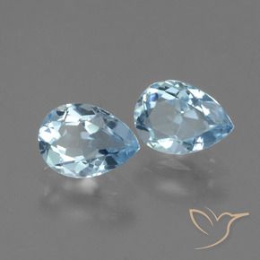 Shop natural 1.61ct Bleu ciel Topaze gems, En forme de poire, from Brésil at GemSelect. In stock, global shipping!