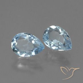 Shop natural 1.69ct Bleu ciel Topaze gems, En forme de poire, from Brésil at GemSelect. In stock, global shipping!