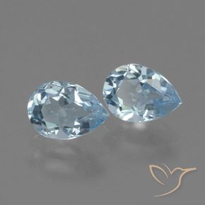 Shop natural 1.63ct Bleu ciel Topaze gems, En forme de poire, from Brésil at GemSelect. In stock, global shipping!