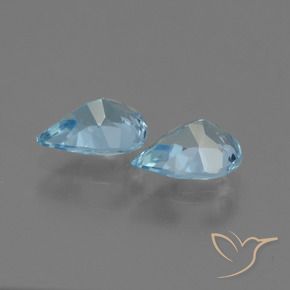 Shop natural 1.51ct Bleu ciel Topaze gems, En forme de poire, from Brésil at GemSelect. In stock, global shipping!