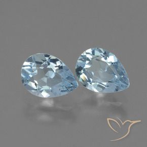 Shop natural 1.71ct Bleu ciel Topaze gems, En forme de poire, from Brésil at GemSelect. In stock, global shipping!