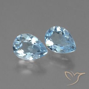 Shop natural 1.65ct Bleu ciel Topaze gems, En forme de poire, from Brésil at GemSelect. In stock, global shipping!