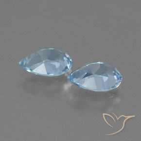 Shop natural 1.61ct Bleu ciel Topaze gems, En forme de poire, from Brésil at GemSelect. In stock, global shipping!