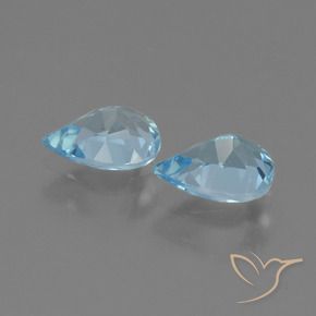 Shop natural 1.55ct Bleu Suisse Topaze gems, En forme de poire, from Brésil at GemSelect. In stock, global shipping!
