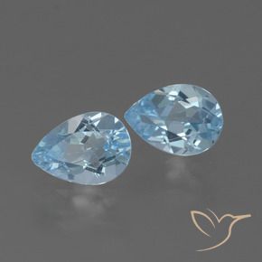 Shop natural 1.58ct Bleu ciel Topaze gems, En forme de poire, from Brésil at GemSelect. In stock, global shipping!