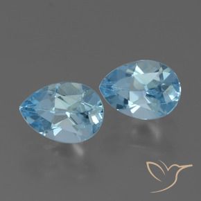 Shop natural 1.72ct Bleu Suisse Topaze gems, En forme de poire, from Brésil at GemSelect. In stock, global shipping!