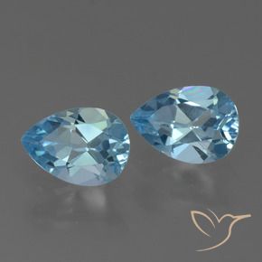 Shop natural 1.77ct Bleu Suisse Topaze gems, En forme de poire, from Brésil at GemSelect. In stock, global shipping!