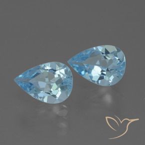 Shop natural 1.55ct Bleu ciel Topaze gems, En forme de poire, from Brésil at GemSelect. In stock, global shipping!