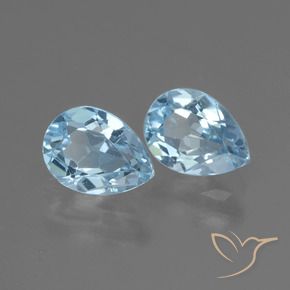 Shop natural 1.79ct Bleu ciel Topaze gems, En forme de poire, from Brésil at GemSelect. In stock, global shipping!
