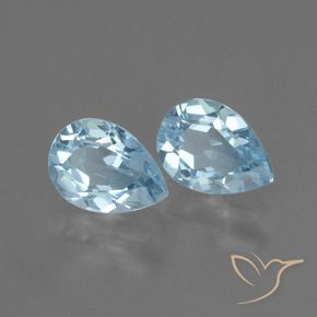 Shop natural 1.69ct Bleu ciel Topaze gems, En forme de poire, from Brésil at GemSelect. In stock, global shipping!