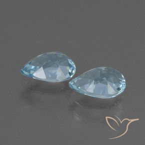 Achetez naturel 1.68ct Bleu ciel Topaze gems, En forme de poire, En provenance Brésil chez GemSelect. En stock, livraison internationale!