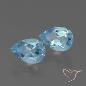 Shop natural 1.57ct Bleu Suisse Topaze gems, En forme de poire, from Brésil at GemSelect. In stock, global shipping!