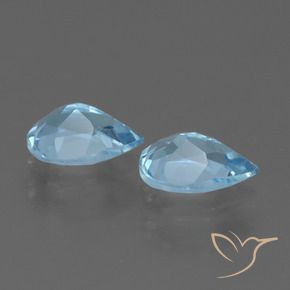 Shop natural 1.57ct Bleu Suisse Topaze gems, En forme de poire, from Brésil at GemSelect. In stock, global shipping!