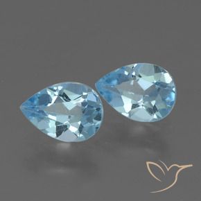 Shop natural 1.60ct Bleu ciel Topaze gems, En forme de poire, from Brésil at GemSelect. In stock, global shipping!