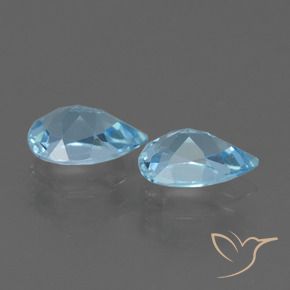 Shop natural 1.60ct Bleu ciel Topaze gems, En forme de poire, from Brésil at GemSelect. In stock, global shipping!