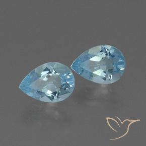 Shop natural 1.60ct Bleu ciel Topaze gems, En forme de poire, from Brésil at GemSelect. In stock, global shipping!