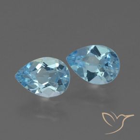 Shop natural 1.65ct Bleu ciel Topaze gems, En forme de poire, from Brésil at GemSelect. In stock, global shipping!