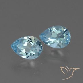 Shop natural 1.65ct Bleu ciel Topaze gems, En forme de poire, from Brésil at GemSelect. In stock, global shipping!