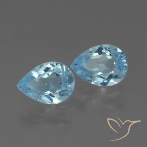 Shop natural 1.72ct Bleu ciel Topaze gems, En forme de poire, from Brésil at GemSelect. In stock, global shipping!